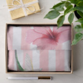 Hummingbird. Roze en wit. Tissuepapier (Geschenk)