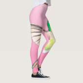 Hummingbird Roze Glas in lood Leggings (Rechts)