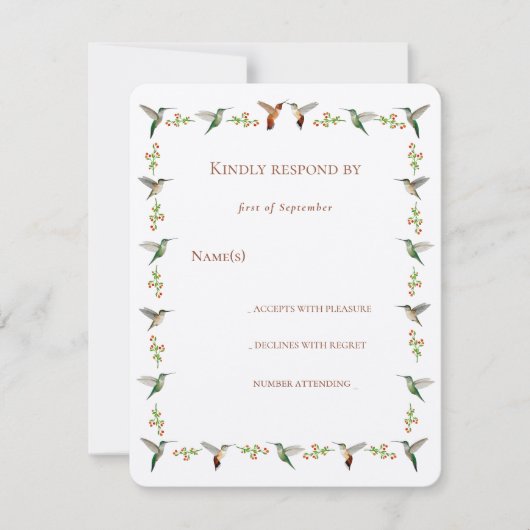 Hummingbird RSVP (Voorkant)