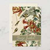 Hummingbird Ruby Throated Audubon Kaart (Voorkant / Achterkant)