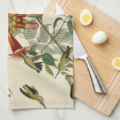 Hummingbird Ruby Throated Audubon Theedoek (Quarter Fold)