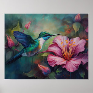 Hummingbird Schilderen Kunst Print Poster