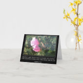 Hummingbird Scriptbriefkaart Kaart (Gele Bloem)