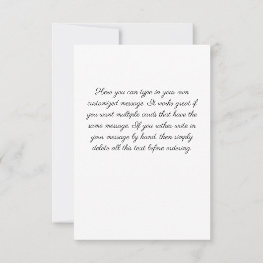 Hummingbird Seashell Floral Art Custom Bedankkaart (Achterkant)