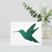 Hummingbird Silhouette Briefkaart (Staand voorkant)