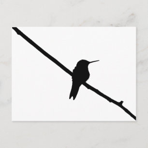Hummingbird Silhouette Briefkaart