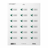 Hummingbird Silhouette Label (Full Sheet)