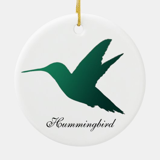 Hummingbird Silhouette Ornament (Achterkant)