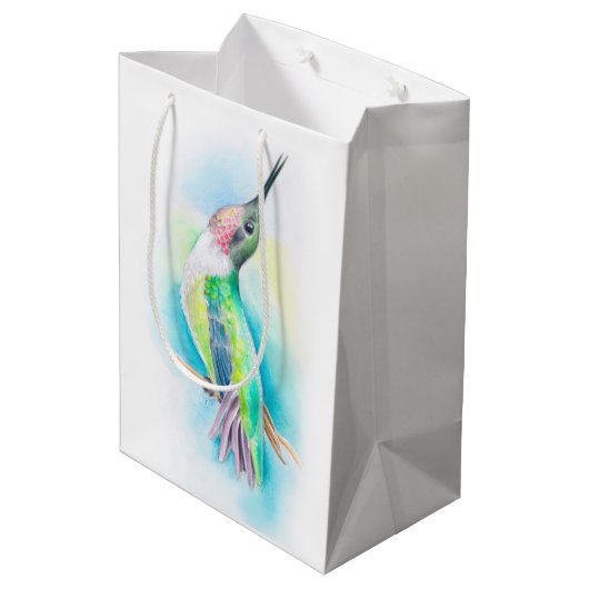 Hummingbird Singing Medium Cadeauzakje (Achterkant Gekanteld)