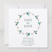 Hummingbird Sparen de Datum Kaart (Voorkant)