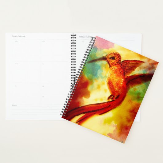 Hummingbird Spiral planner (Display)