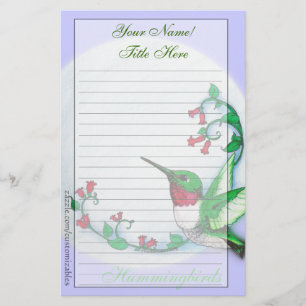 Hummingbird Stationery Briefpapier