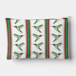 Hummingbird Stripe Zipper Pouch Etui