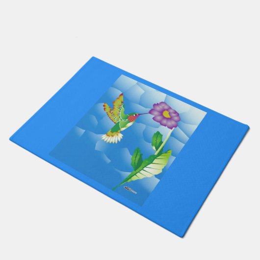Hummingbird:  Stylized Deurmat (Schuin)