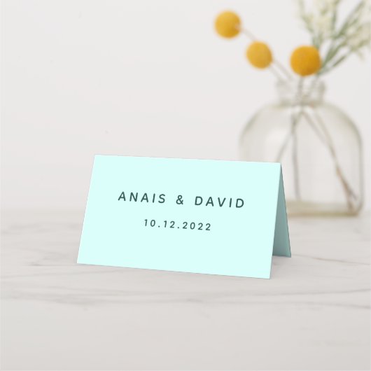 Hummingbird Summer Weddenschap Place Card (Achterkant)