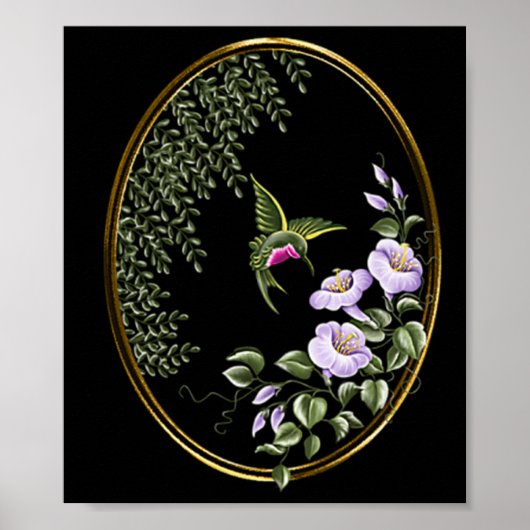 Hummingbird Suncatcher Design Print (Voorkant)