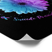 Hummingbird Sunflower Suicide Prevention Awareness Poster (Hoek)