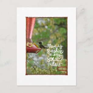 Hummingbird Sunshine in mijn sol Briefkaart