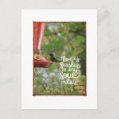 Hummingbird Sunshine in mijn sol Briefkaart (Voorkant)