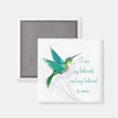 Hummingbird Swirl Magnet ~ Mon Bien-Aimé (Recto/Verso)
