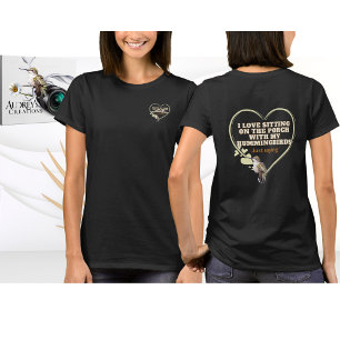 Hummingbird T-shirt zwart
