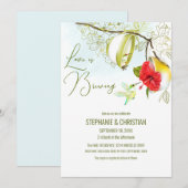 Hummingbird Teacup Floral Kaart (Voorkant / Achterkant)