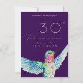 Hummingbird TOUTE Surprise Invitation Anniversaire (Devant)