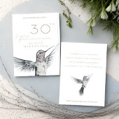 Hummingbird TOUTE Surprise Invitation Anniversaire