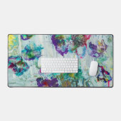 Hummingbird tuin abstract schilderij bureaumat (Keyboard & Muis)