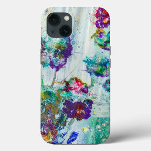 Hummingbird tuin abstract schilderij iPhone 13 hoesje