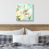 Hummingbird uitgerekt doek Canvas Afdruk (Insitu (Slaapkamer))