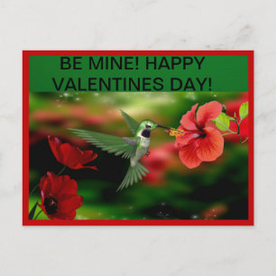 Hummingbird Valentijnsdag Post Kaart