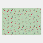 Hummingbird Valentine's Inpakpapier Vel (Voorkant 3)