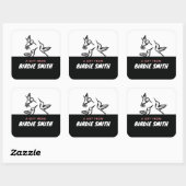 HUMMINGBIRD VIERKANTE STICKER (Vel)