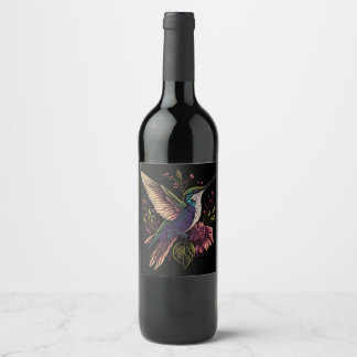 Hummingbird Vines - Wijnlabel Wijn Etiket