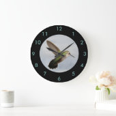 Hummingbird Wall-Home Decor-Blue/Black Grote Klok (Huis)