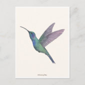 Hummingbird Watercolor Briefkaart (Voorkant)
