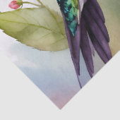 Hummingbird Waterverf Bloemenkunst Tissuepapier (Detail)
