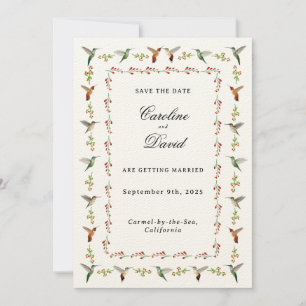 Hummingbird Wedding Bewaar de datum
