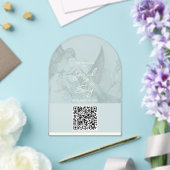 Hummingbird Wedding QR Code Uitnodiging Acryl Uitnodigingen (Insitu (Huwelijk))