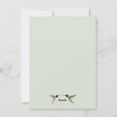 Hummingbird Wedding RSVP Uitnodiging (Achterkant)
