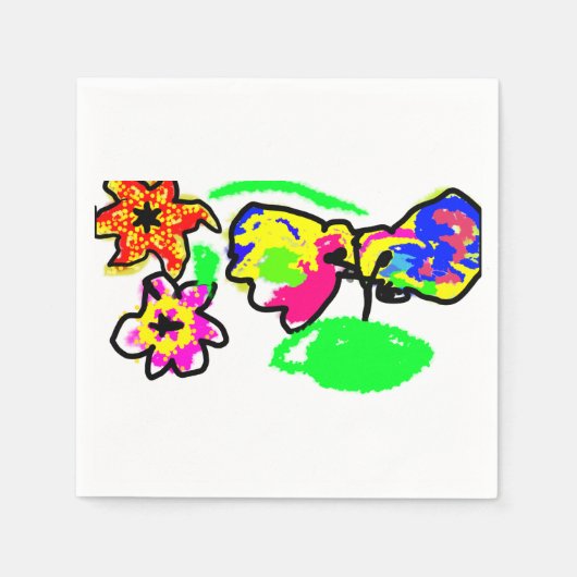 Hummingbird Wedding Servet (Voorkant)