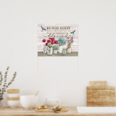 Hummingbird - Wees onze gast Poster (Keuken)