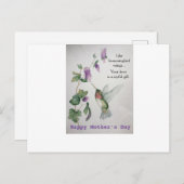 Hummingbird Wings Moederdag Briefkaart Joyful Gift (Voorkant / Achterkant)