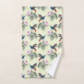 Hummingbirds et fleurs (Serviette à main)