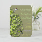 Hummingbirds Golden Lime Tree Invitations de maria (Debout devant)