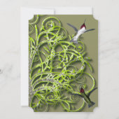 Hummingbirds Golden Lime Tree Invitations de maria (Dos)