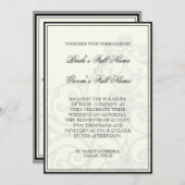 Hummingbirds in Swirls - Faire-part de mariage (Devant / Derrière)