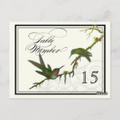 Hummingbirds n Swirls - Numéro de carte de tableau (Dos)