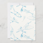 Hummingbirds Pattern Save The Date (Achterkant)